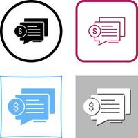Dialog Icon Design vector