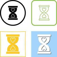 Hourglass Icon Design vector