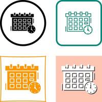 Deadline Icon Design vector