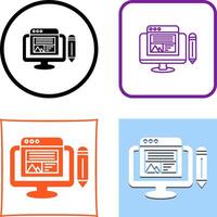 Web Design Icon Design vector