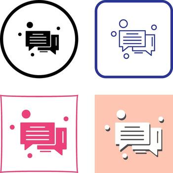 Message Bubble Icon Design vector