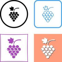 diseño de icono de uvas vector