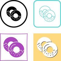 Doughnut Icon Design vector