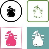Pear Icon Design vector