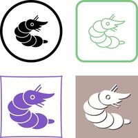 Shrimp Icon Design vector