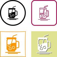 Iced Tea Icon Design vector