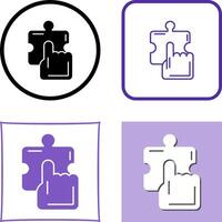 Quick Selection Icon Design vector