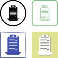 Check List Icon Design vector