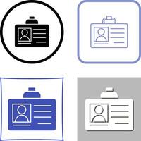 Id Card Icon Design vector