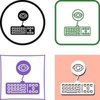 Keylogger Icon Design vector