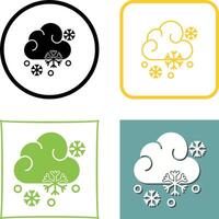 Snowy Icon Design vector