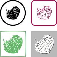 Strawberry Icon Design vector