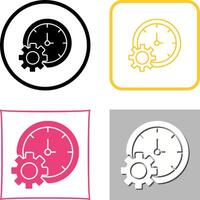 hora ajuste icono diseño vector