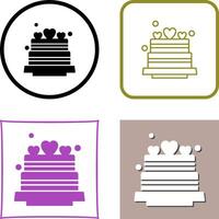 Wedding Cake Icon Design vector