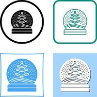 Snow Glob Icon Design vector