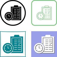 Time Planing Icon Design vector