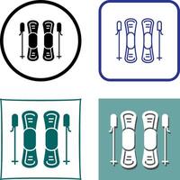 Ski Icon Design vector