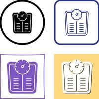 Weight Scale Icon Design vector