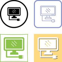 Monitor Icon Design vector