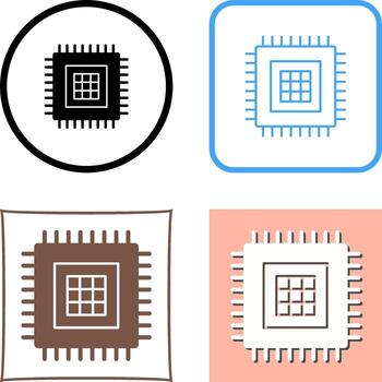 diseño de icono de procesador vector