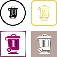 Dustbin Icon Design vector