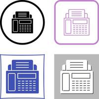 Fax Machine Icon Design vector