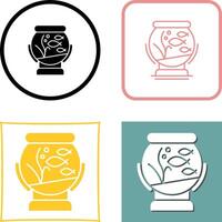 Fishbowl Icon Design vector