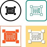 Blueprint Icon Design vector