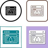 Notification Icon Design vector