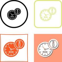 Clock Icon Design vector