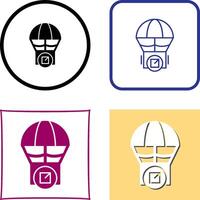 Parachute Icon Design vector