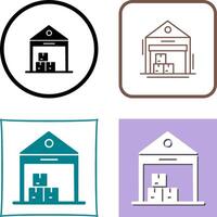 Warehouse Icon Design vector