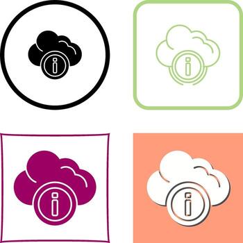 diseño de icono de computación en la nube vector