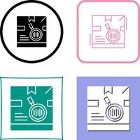 Tracking Code Icon Design vector