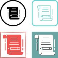 Write Icon Design vector