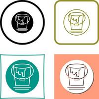 Paint Bucket Icon Design vector