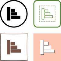 Object Alignment Icon Design vector