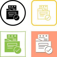 File Protection Icon Design vector