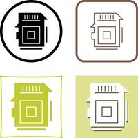 Sd Card Icon Design vector