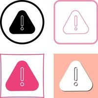 Warning Icon Design vector