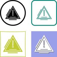 Warning Icon Design vector