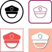 Police Hat Icon Design vector