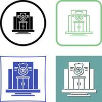 Police Station Icon Design vector