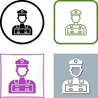 Police Man Icon Design vector