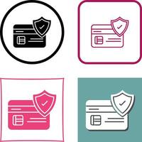 Card Protection Icon Design vector