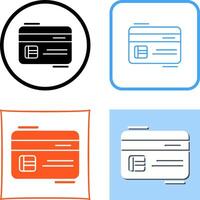 Credit Card Icon Design vector