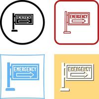 Emergency Sign Icon Design vector