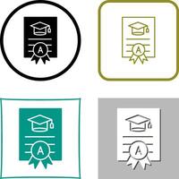 Report Card Icon Design vector