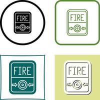 Fire Button Icon Design vector