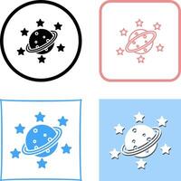 Saturn Icon Design vector